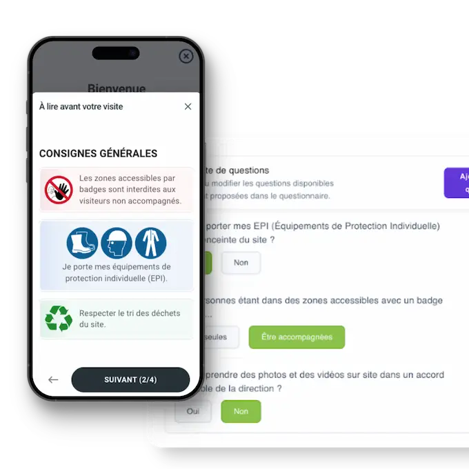 Accueil sécurité visiteurs