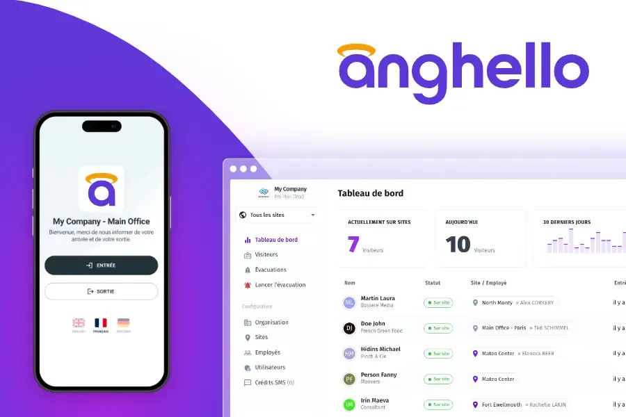 Welcome Anghello! The smart and easy visitor registration solution